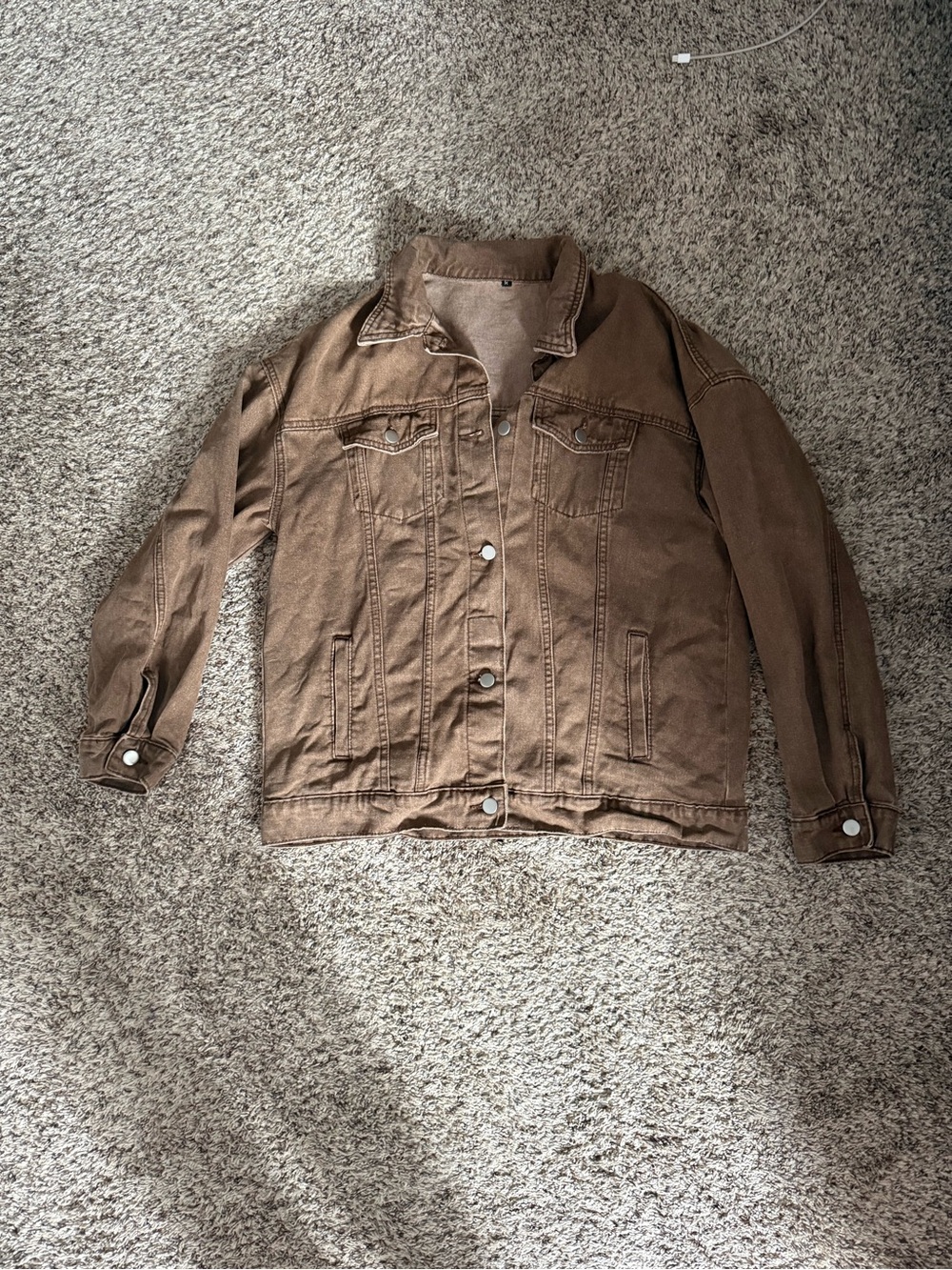 Women’s Brown Oversized Denim Jacket